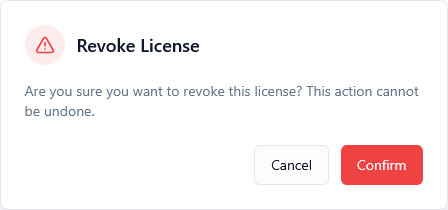 Revoke Confirmation Screenshot