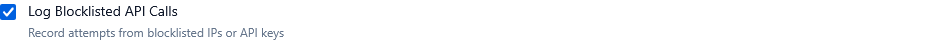 Blocklisted API Call Logging