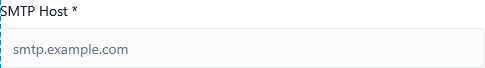 SMTP Host Configuration