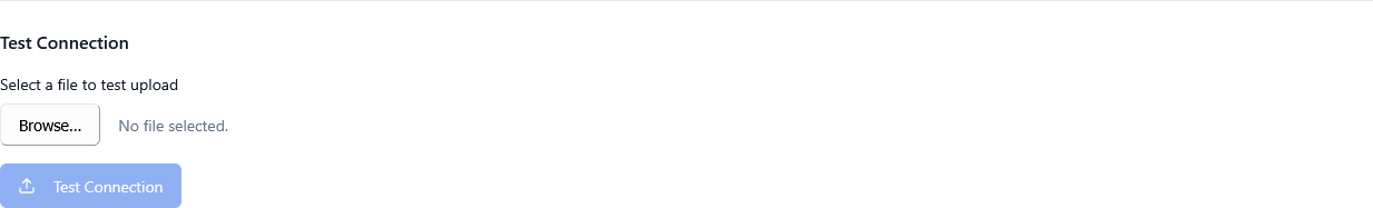 Test Connection Button