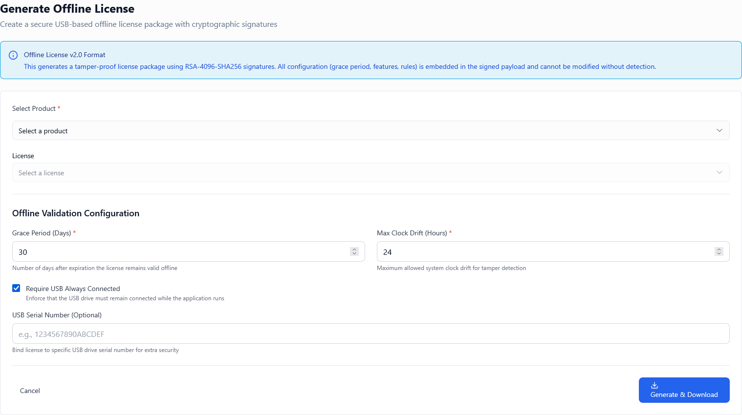 USB Offline Placeholder Image
